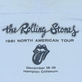 1981 Rolling Stones Whisper Concerts Tour Shirt