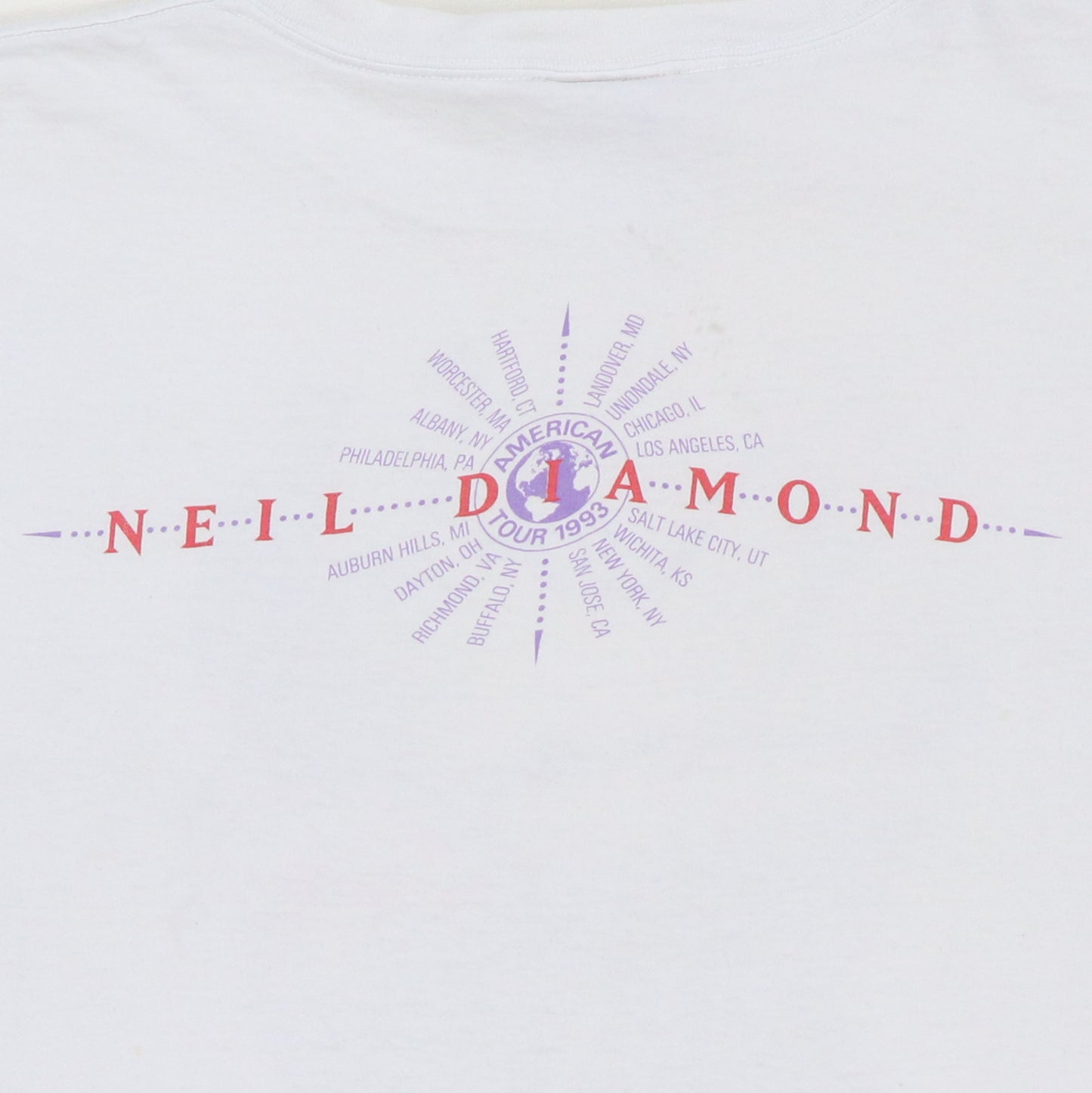 1993 Neil Diamond American Tour Shirt