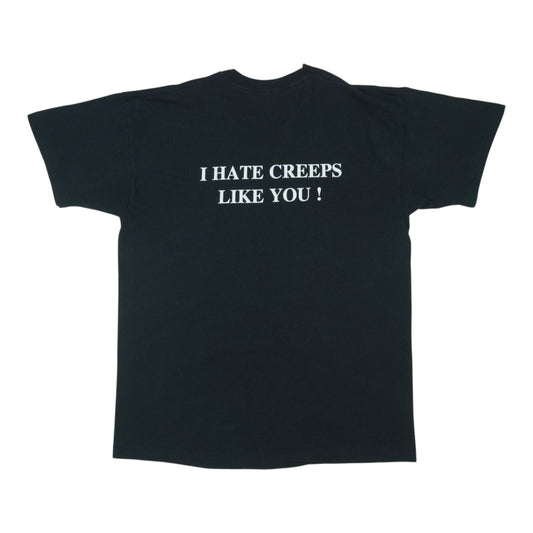 1990s Dee Dee Ramone Hate Creeps Like You Shirt Back