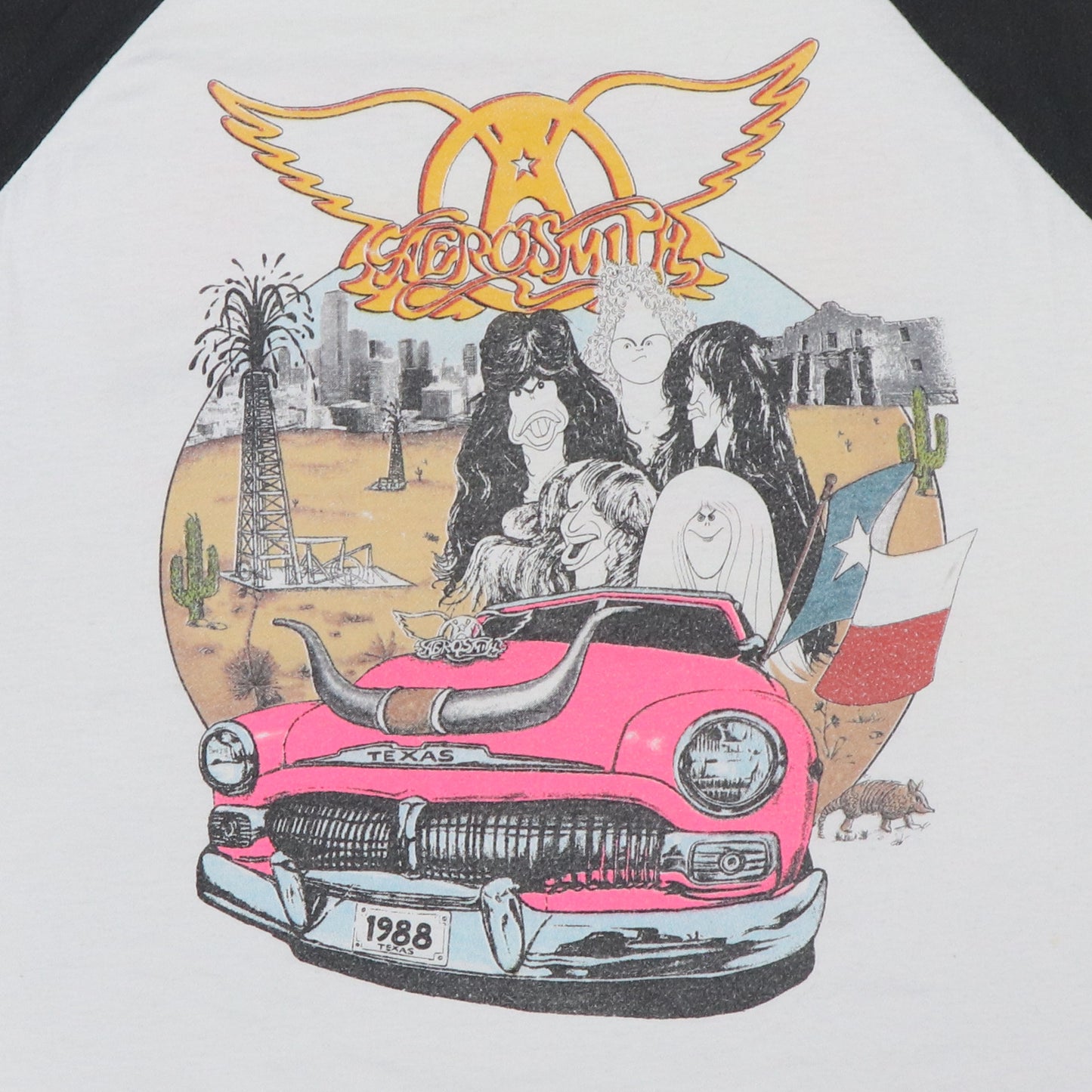 1988 Aerosmith Texas Tour Jersey Shirt