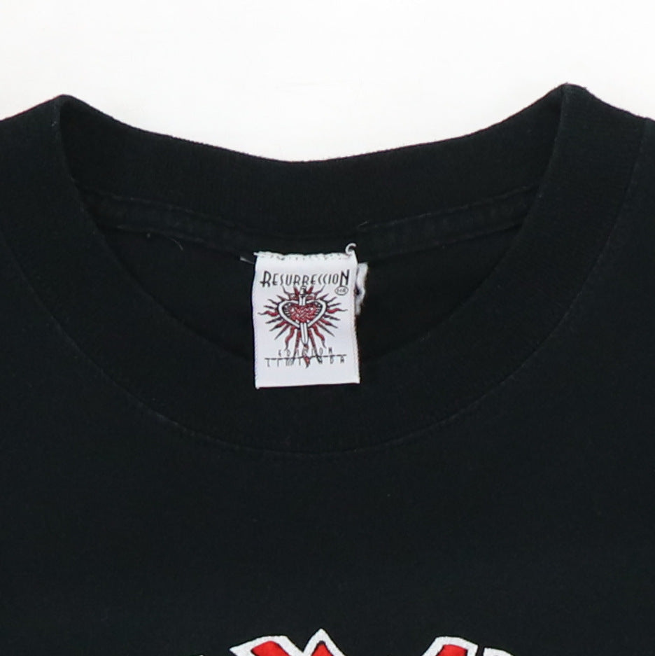1990s Iron Maiden Killers Resurrection Shirt Detail