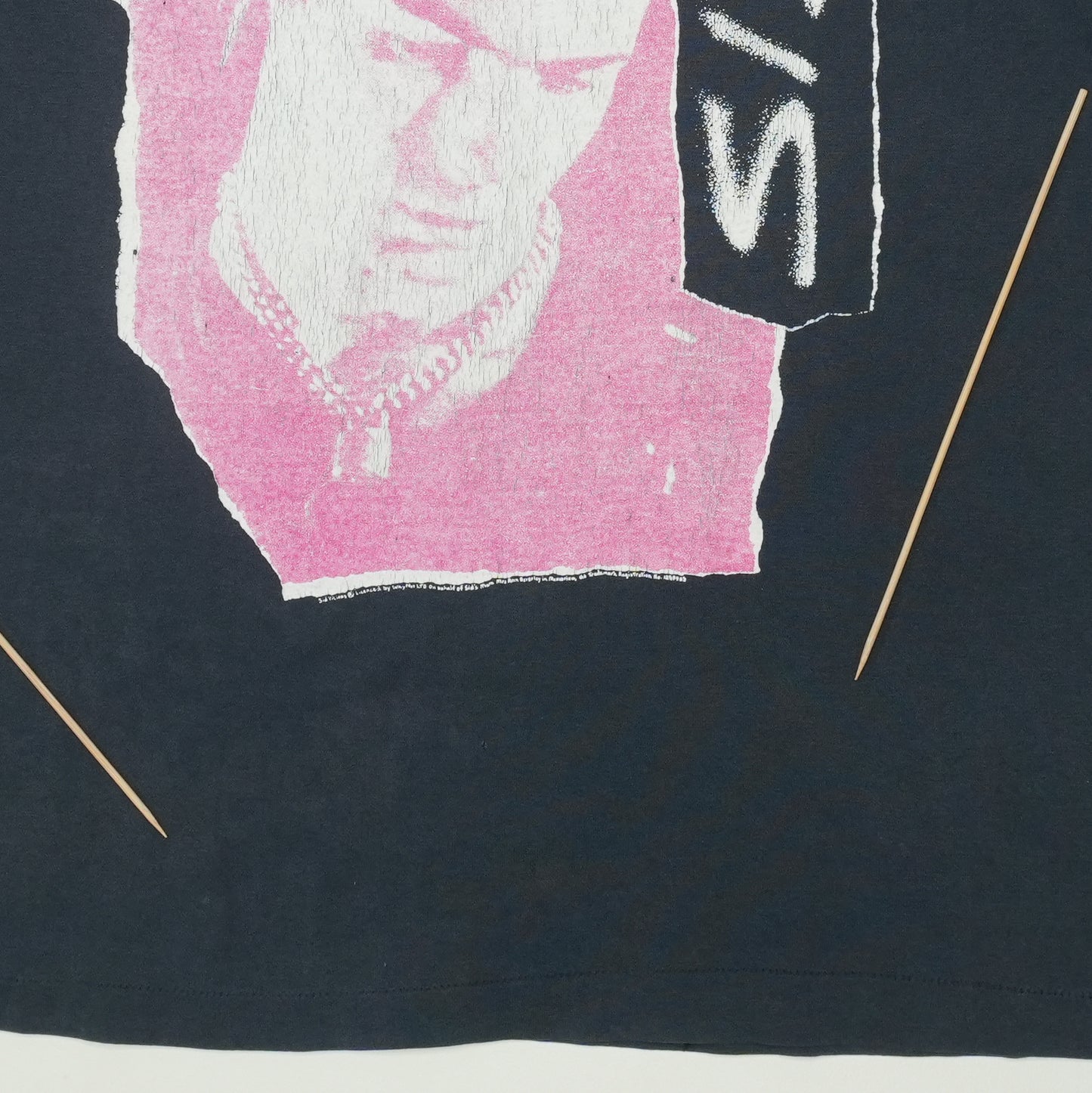1990s Sid Vicious Don't Alive Shirt Detail
