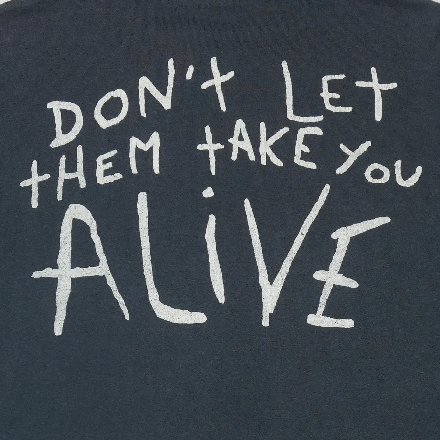 1990s Sid Vicious Don't Alive Shirt Detail