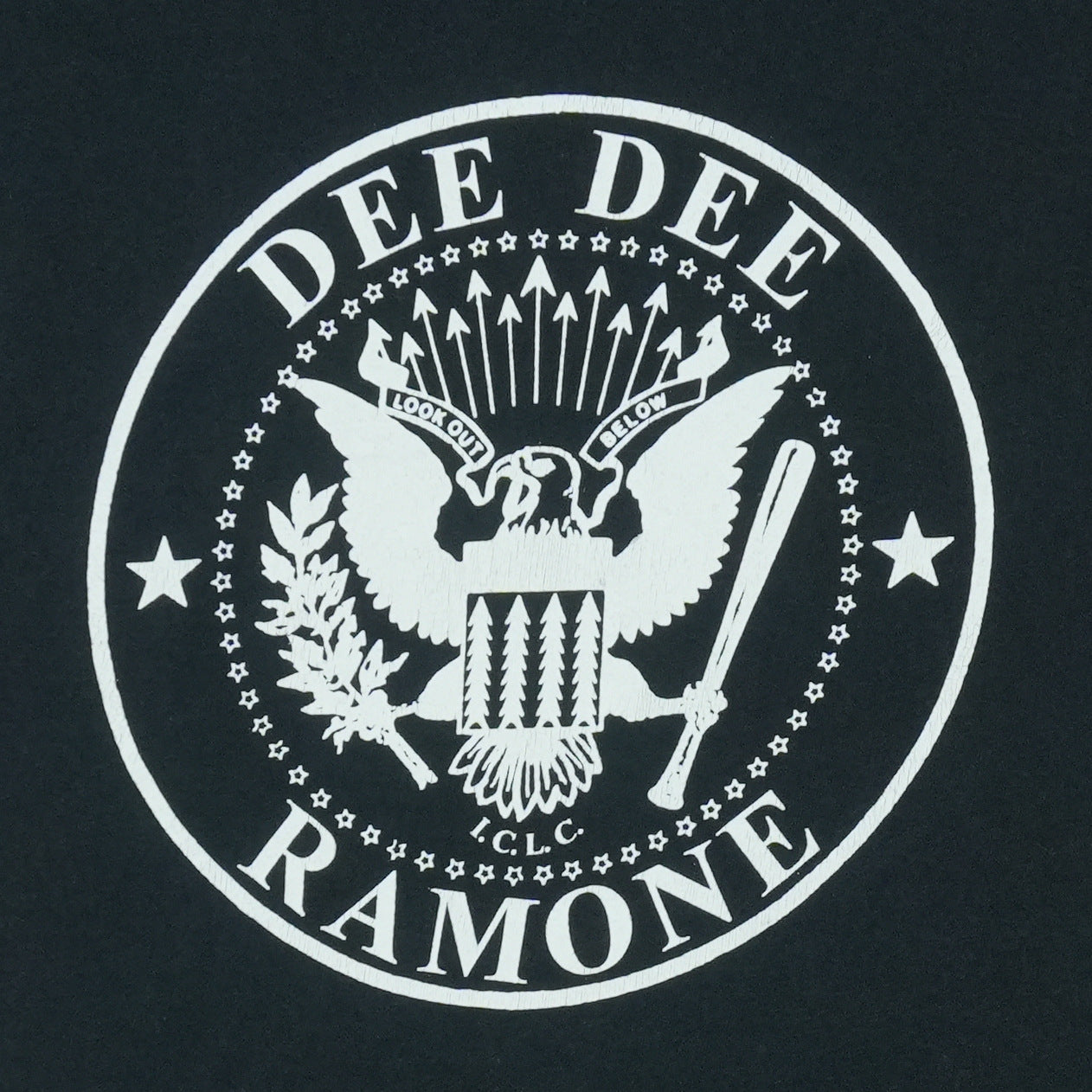 1990s Dee Dee Ramone Hate Creeps Like You Shirt Detail
