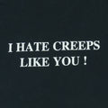 1990s Dee Dee Ramone Hate Creeps Like You Shirt Detail