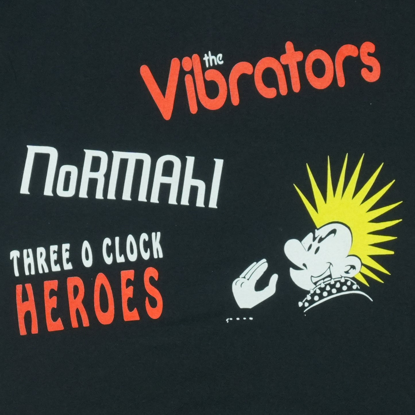1995 The Vibrators Post Punk Tour Shirt Detail