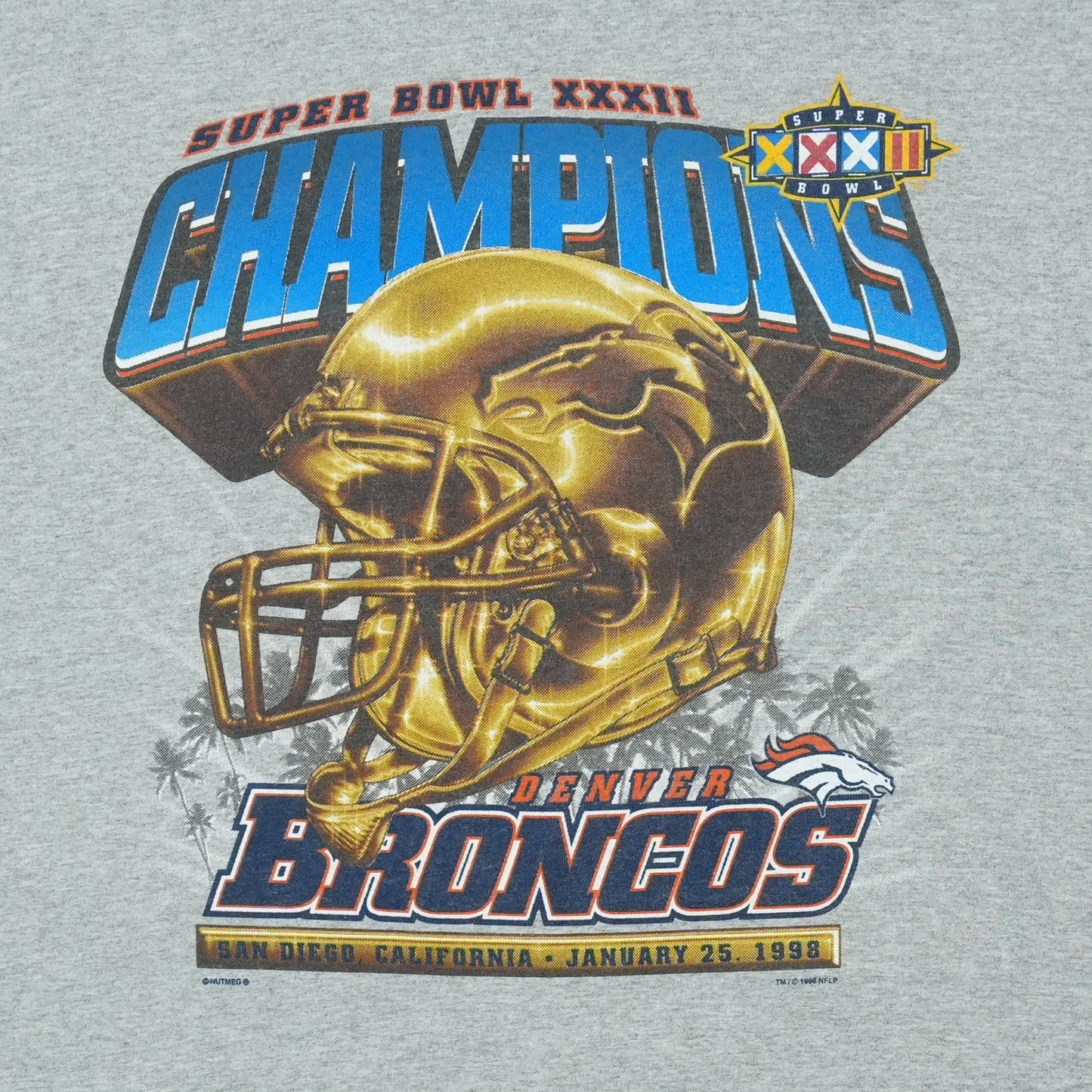 1998 Denver Broncos Super Bowl Champions Shirt Detail