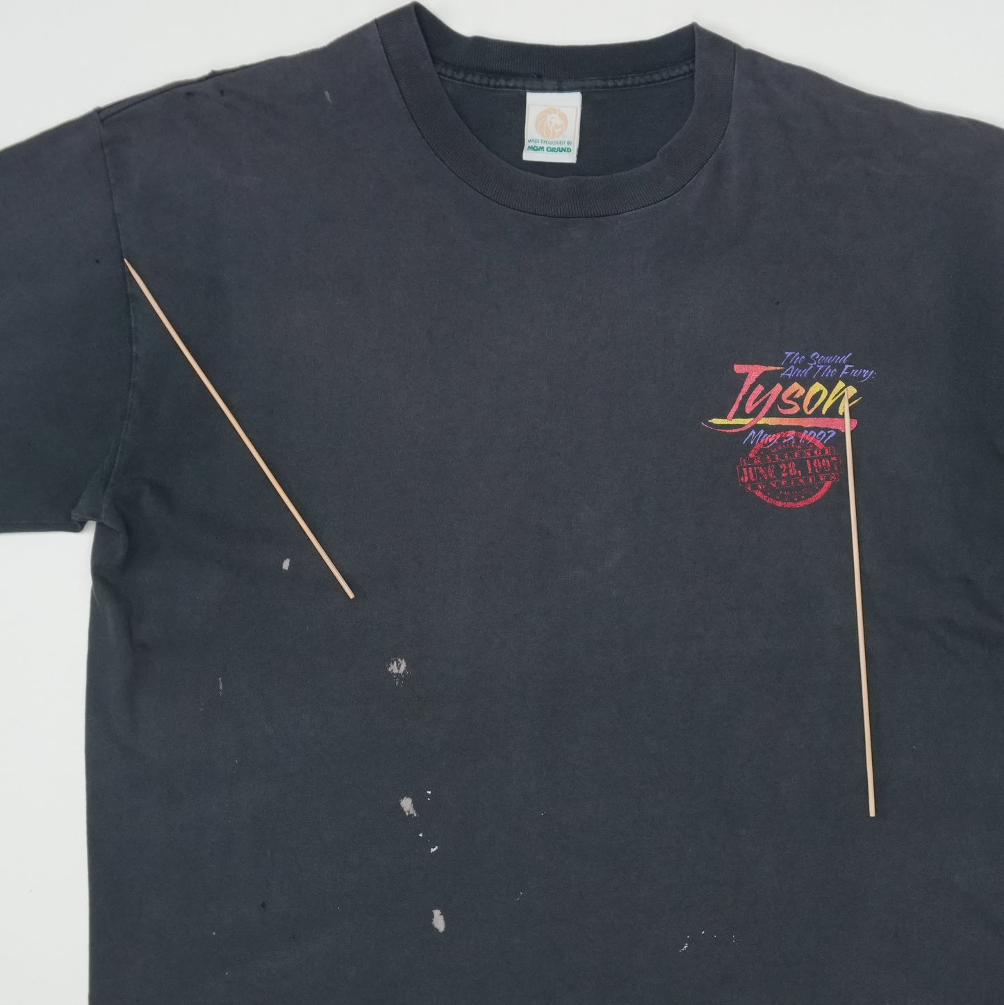 1997 Mike Tyson Holyfield Shirt Detail