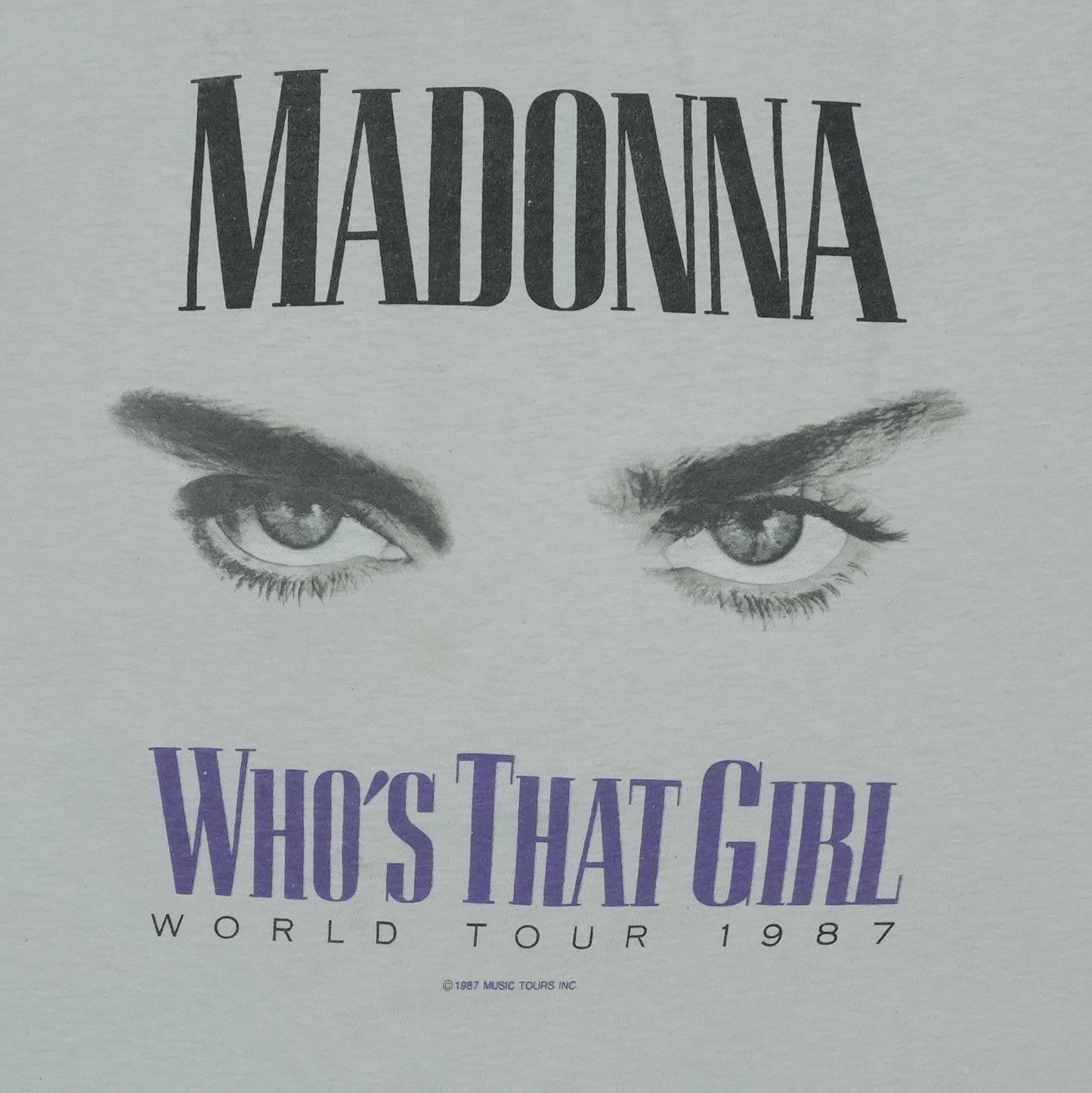 1987 Madonna Who's That Girl Shirt Detail