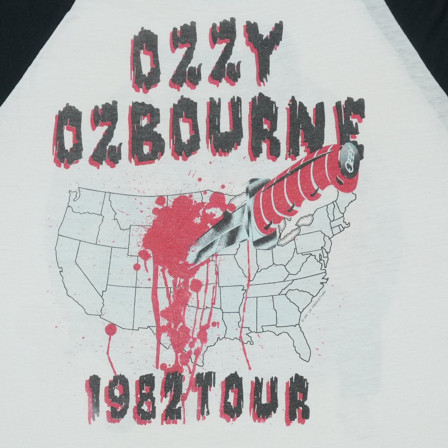 1982 Ozzy Osbourne Tour Jersey Shirt