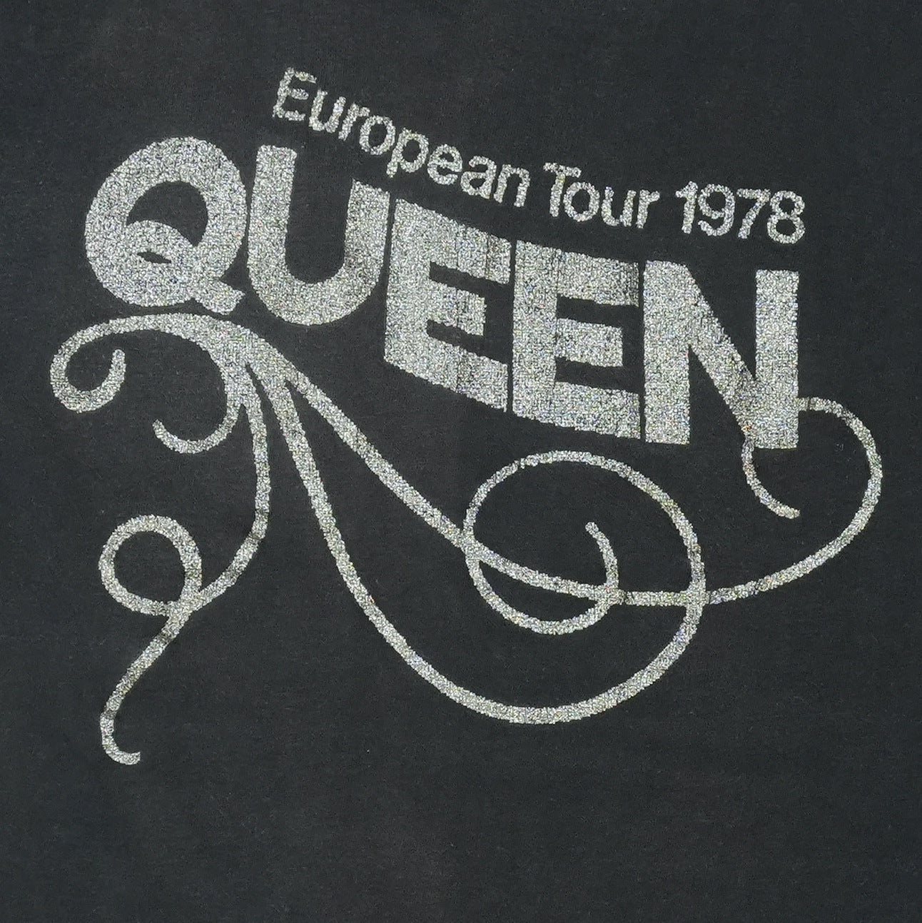 1978 Queen Crew Euro Tour Shirt Detail