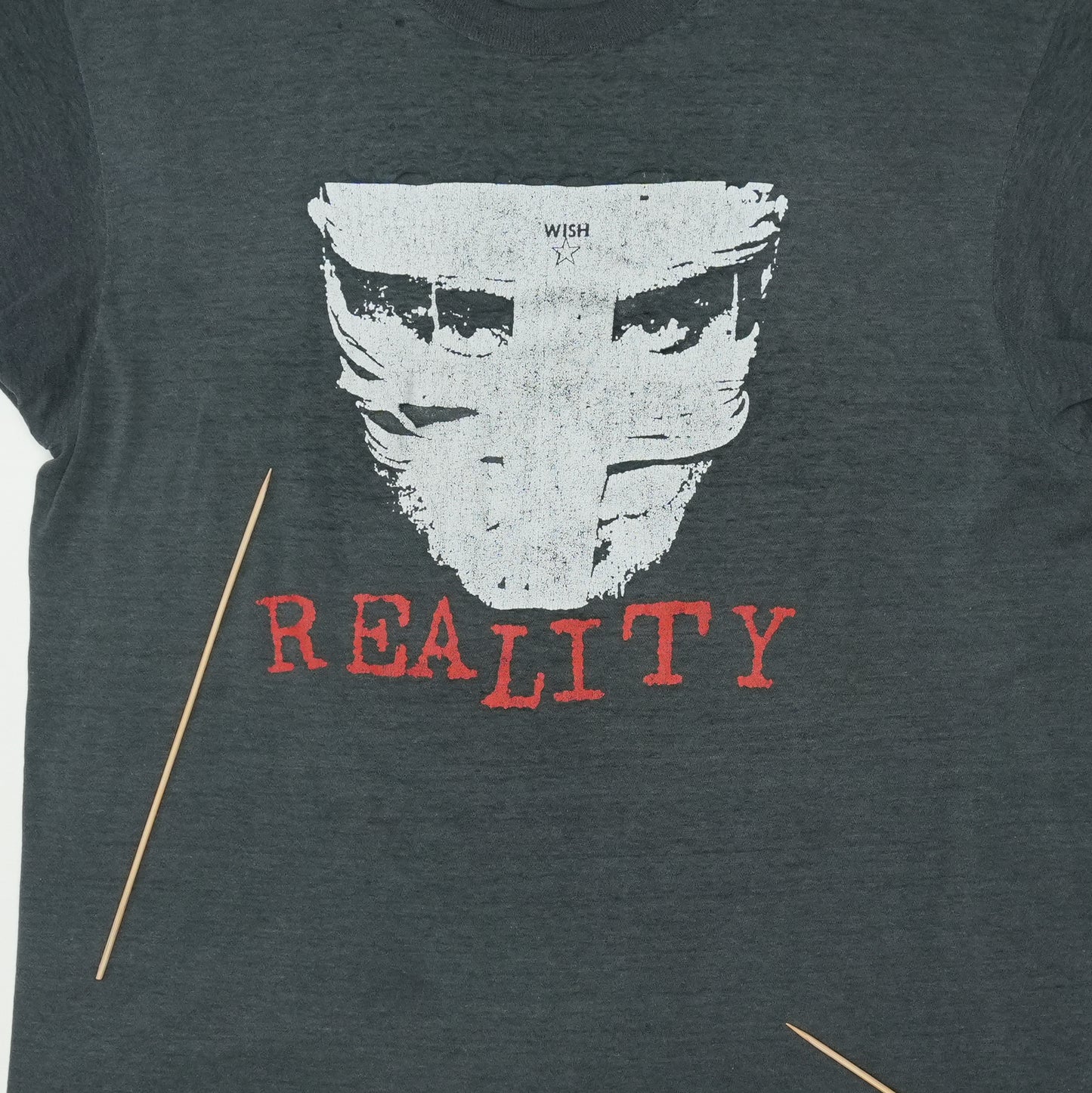 1980s Tackhead Reality Hard Left Shirt Detail