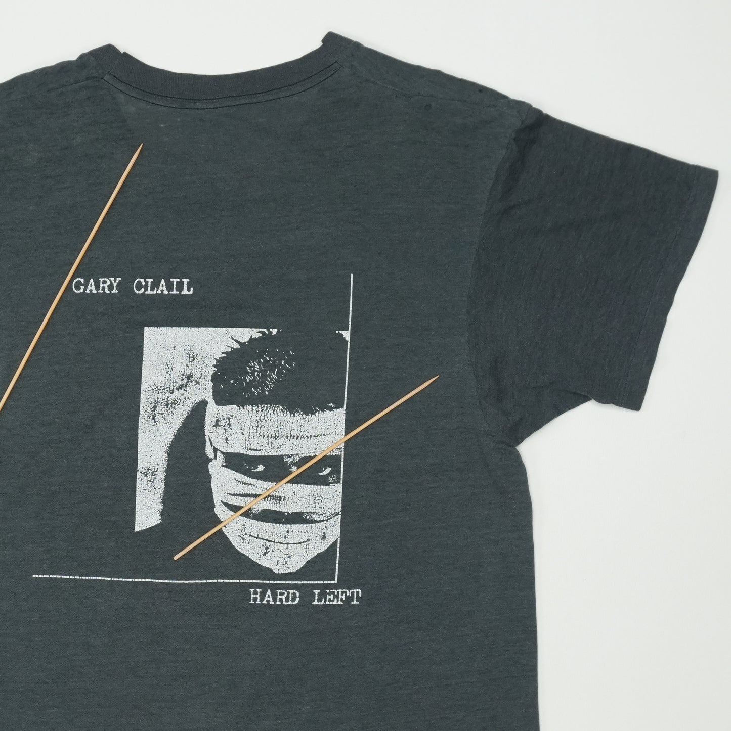 1980s Tackhead Reality Hard Left Shirt Detail