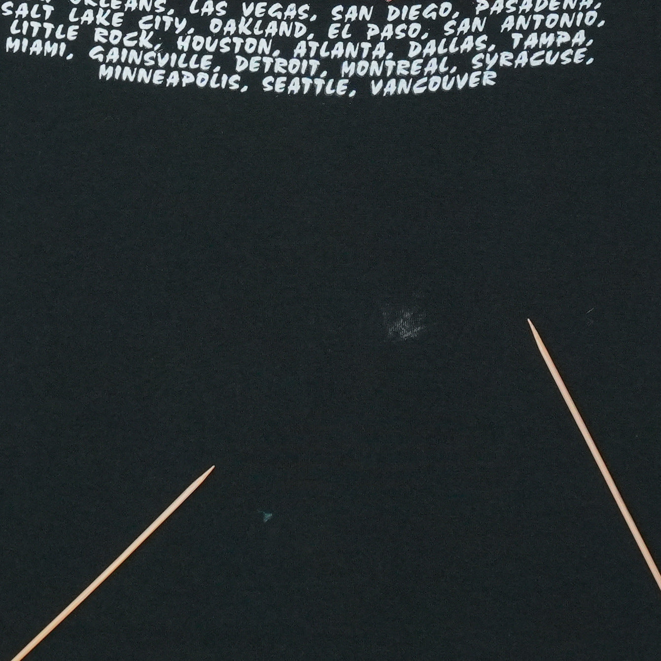 1994 Rolling Stones Voodoo Lounge Tour Shirt Detail