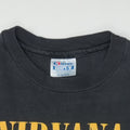 1991 Nirvana Smiley Geffen Promo Shirt Detail