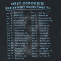 1995 Ozzy Osbourne Retirement Sucks Tour Shirt Detail