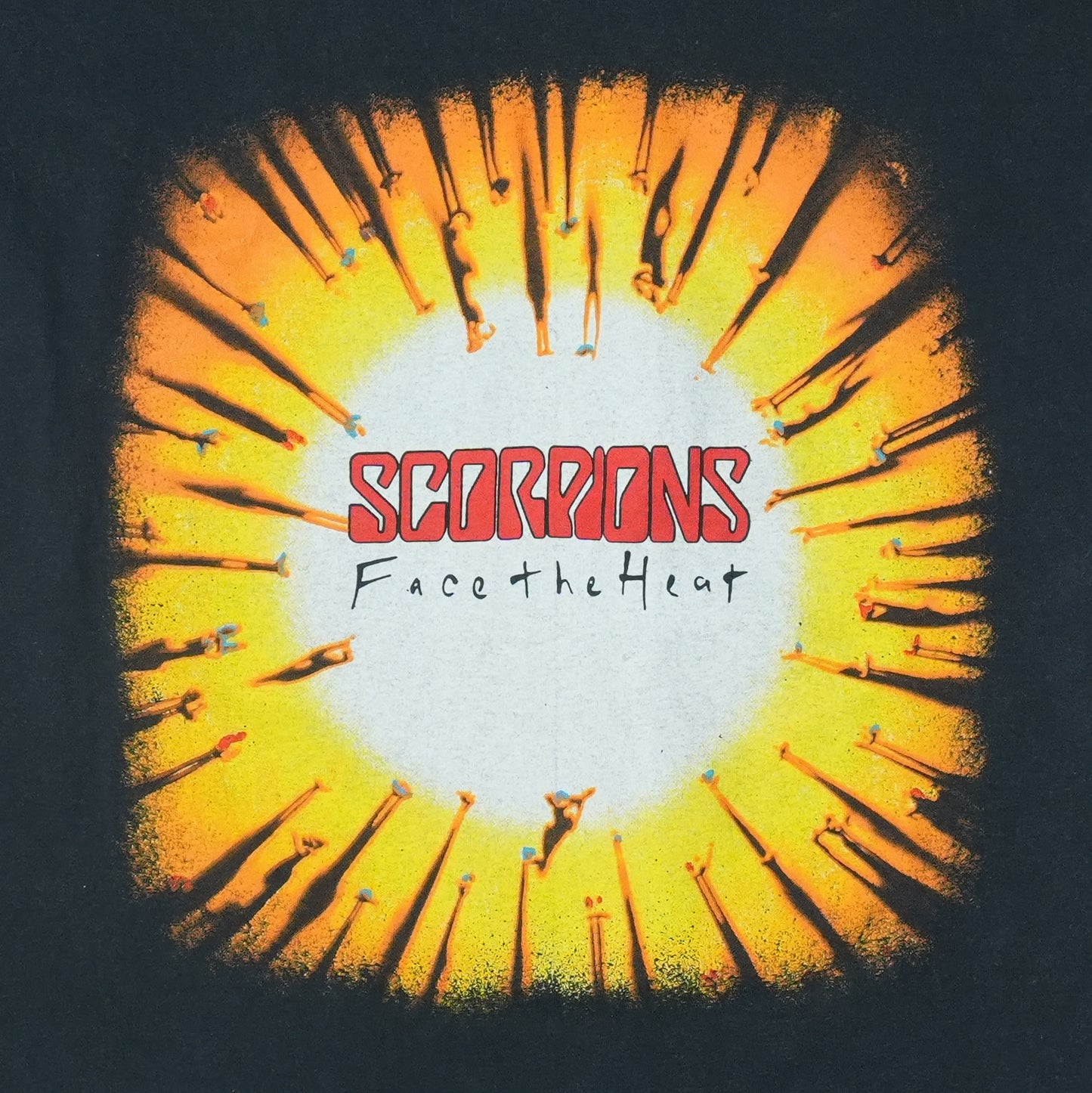 1994 Scorpions Face The Heat Tour Shirt Detail