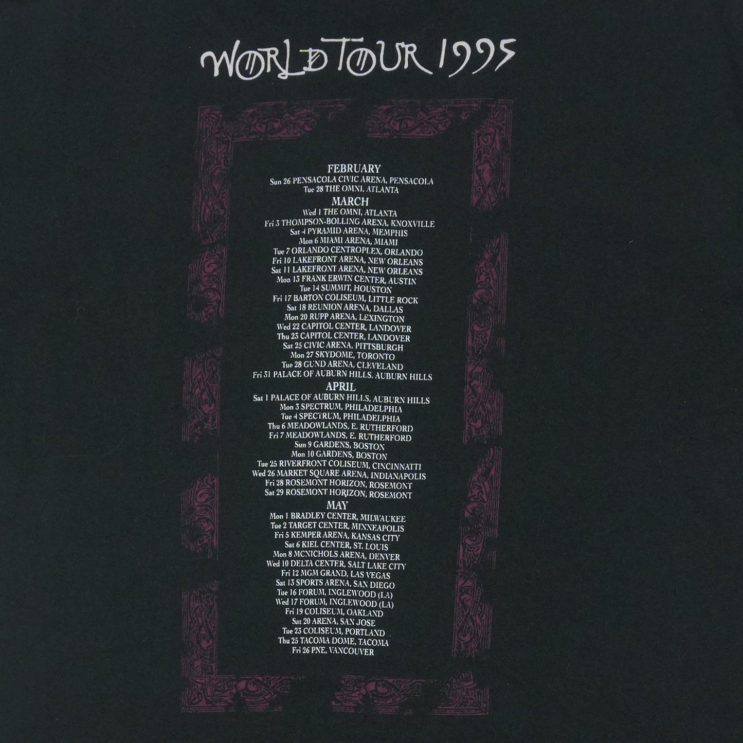 1995 Jimmy Page Robert Plant Tour Shirt