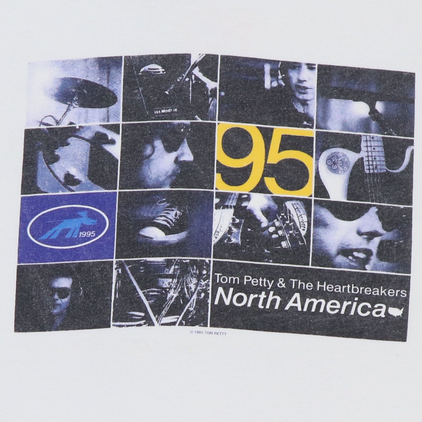 1995 Tom Petty Dogs With Wings Tour Shirt