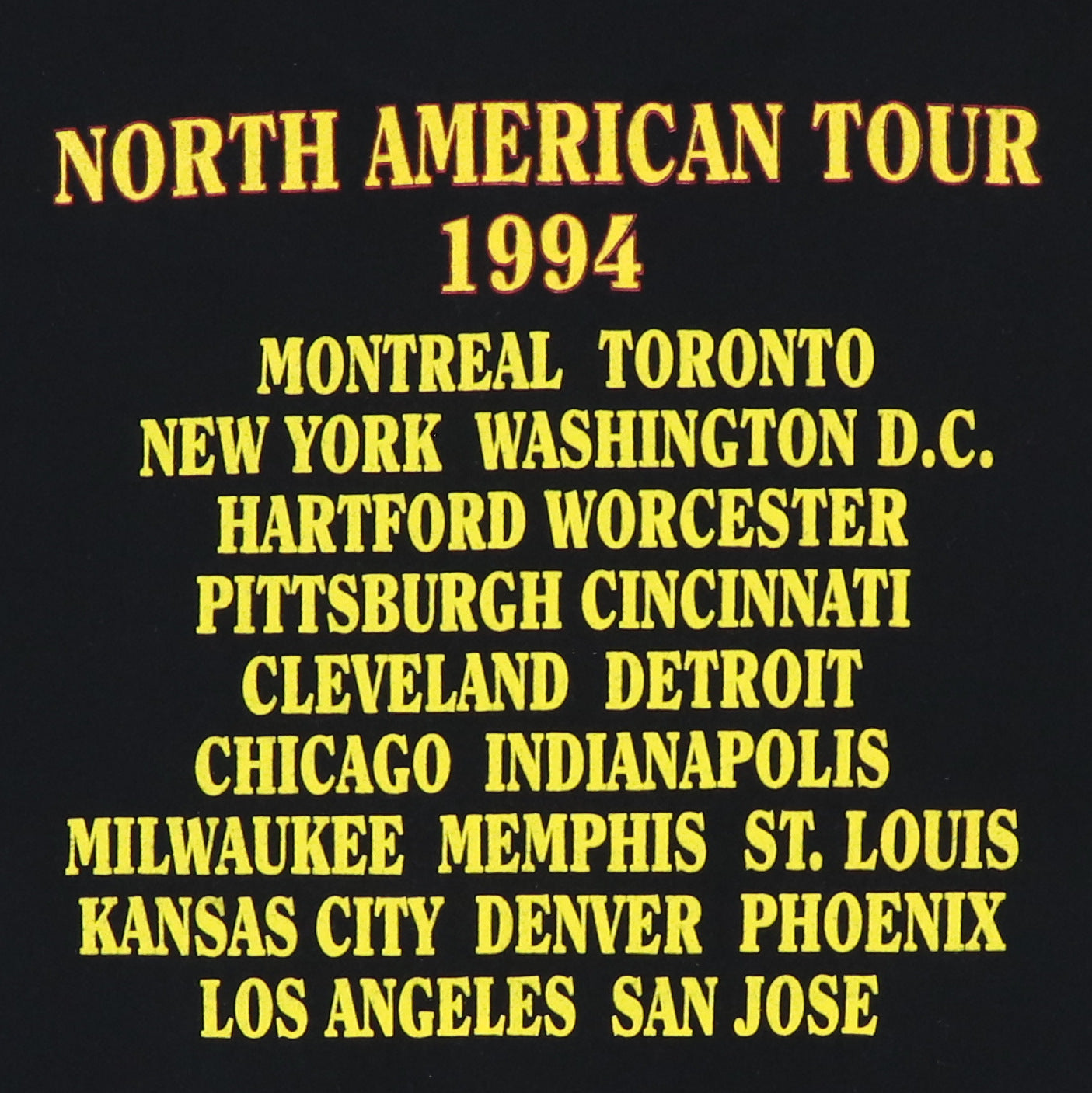 1994 Eric Clapton Tour Shirt