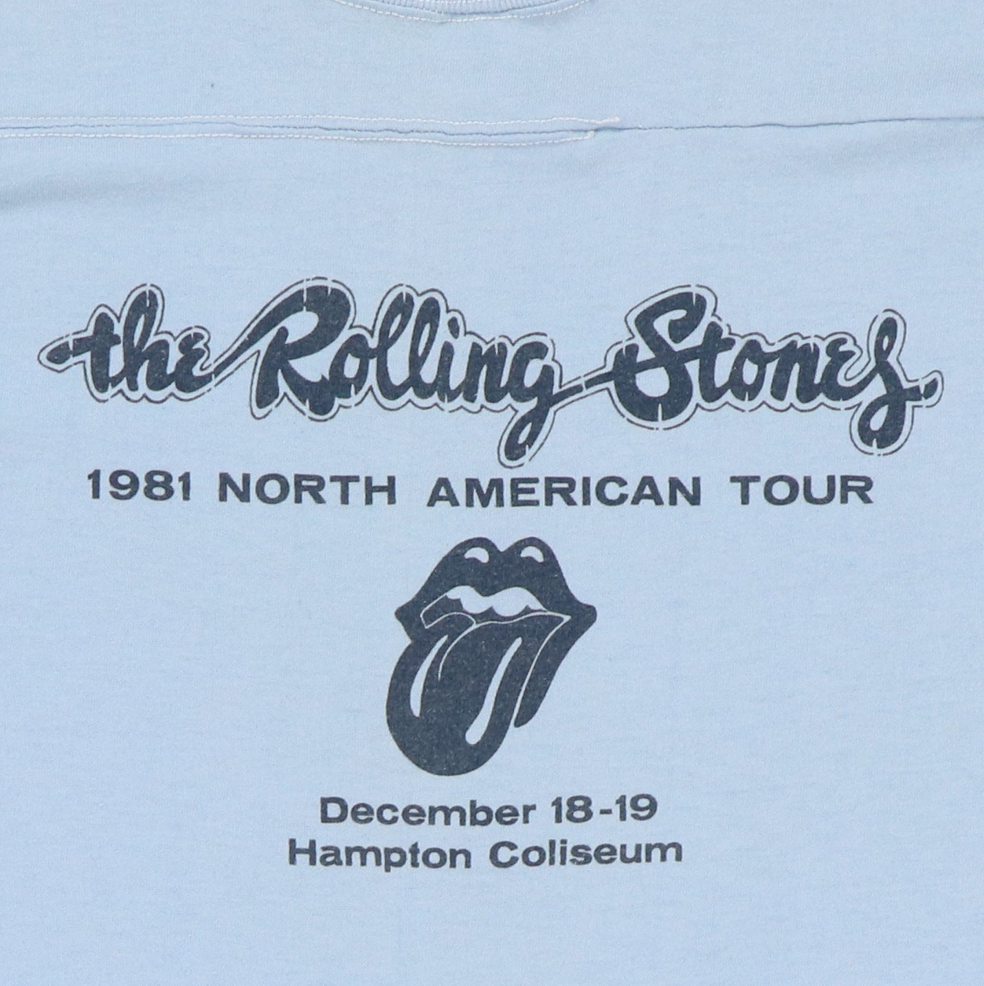 1981 Rolling Stones Hampton Virginia Concert Shirt