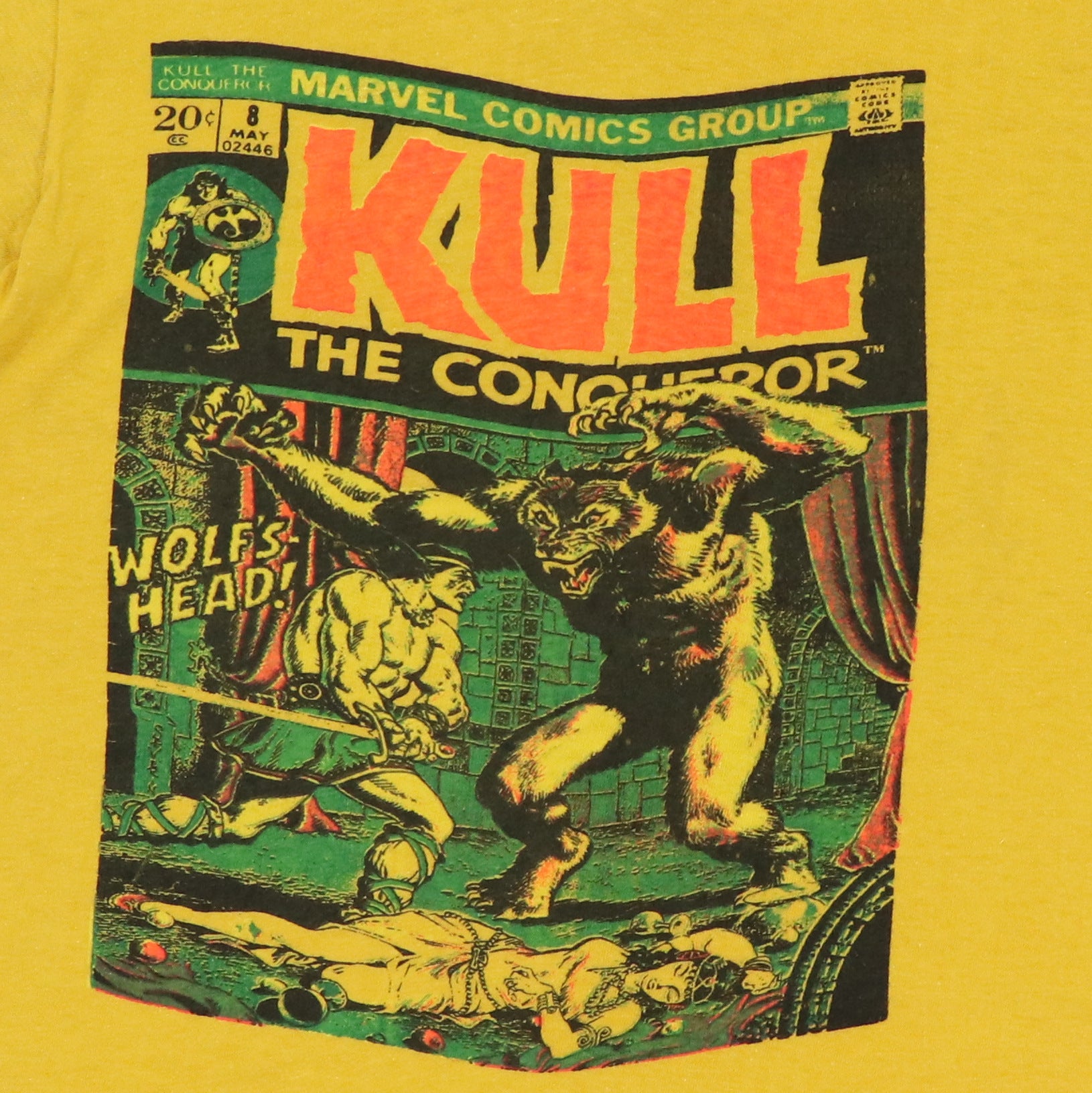1973 Kull The Conqueror Marvel Comics Shirt | Authentic Vintage