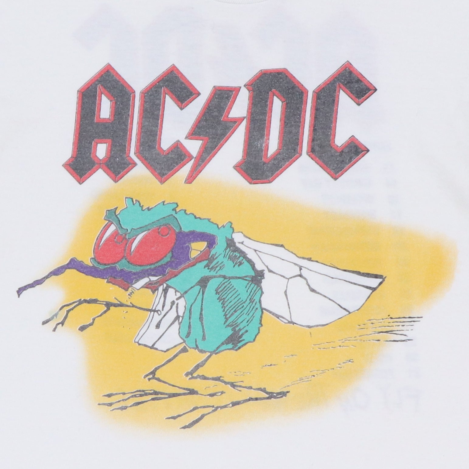Original vintage 1986 ACDC Fly On The Wall Tour Shirt | WyCo Vintage