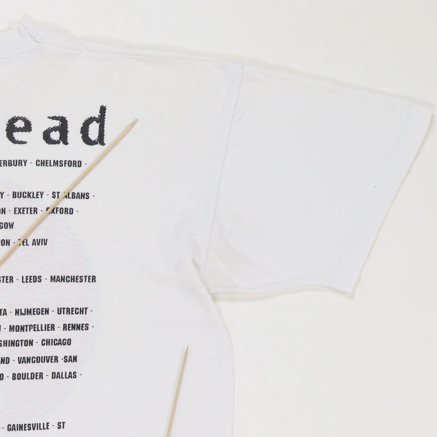 1993 Radiohead European Tour Shirt