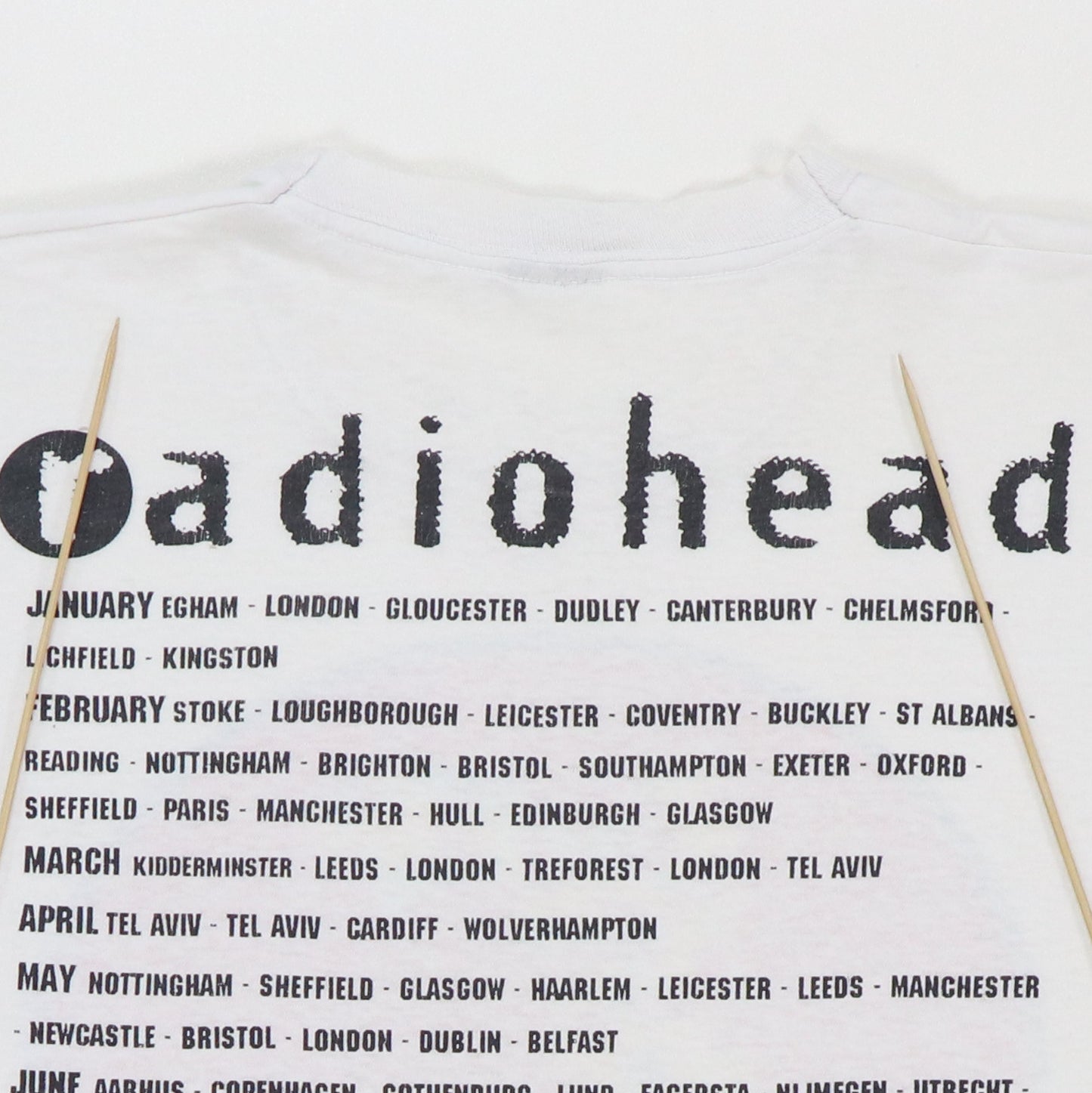 1993 Radiohead European Tour Shirt