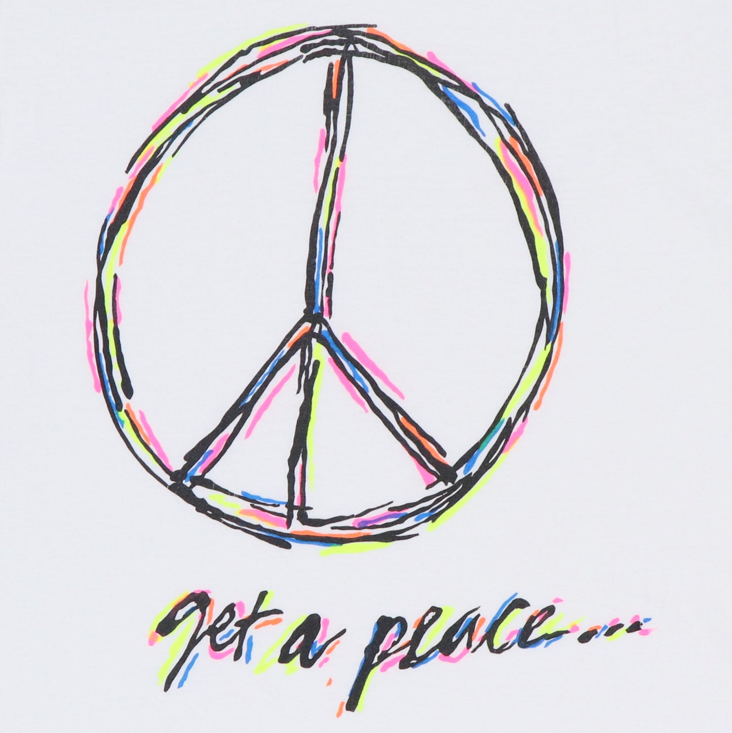 1990s Get A Peace Sign Shirt
