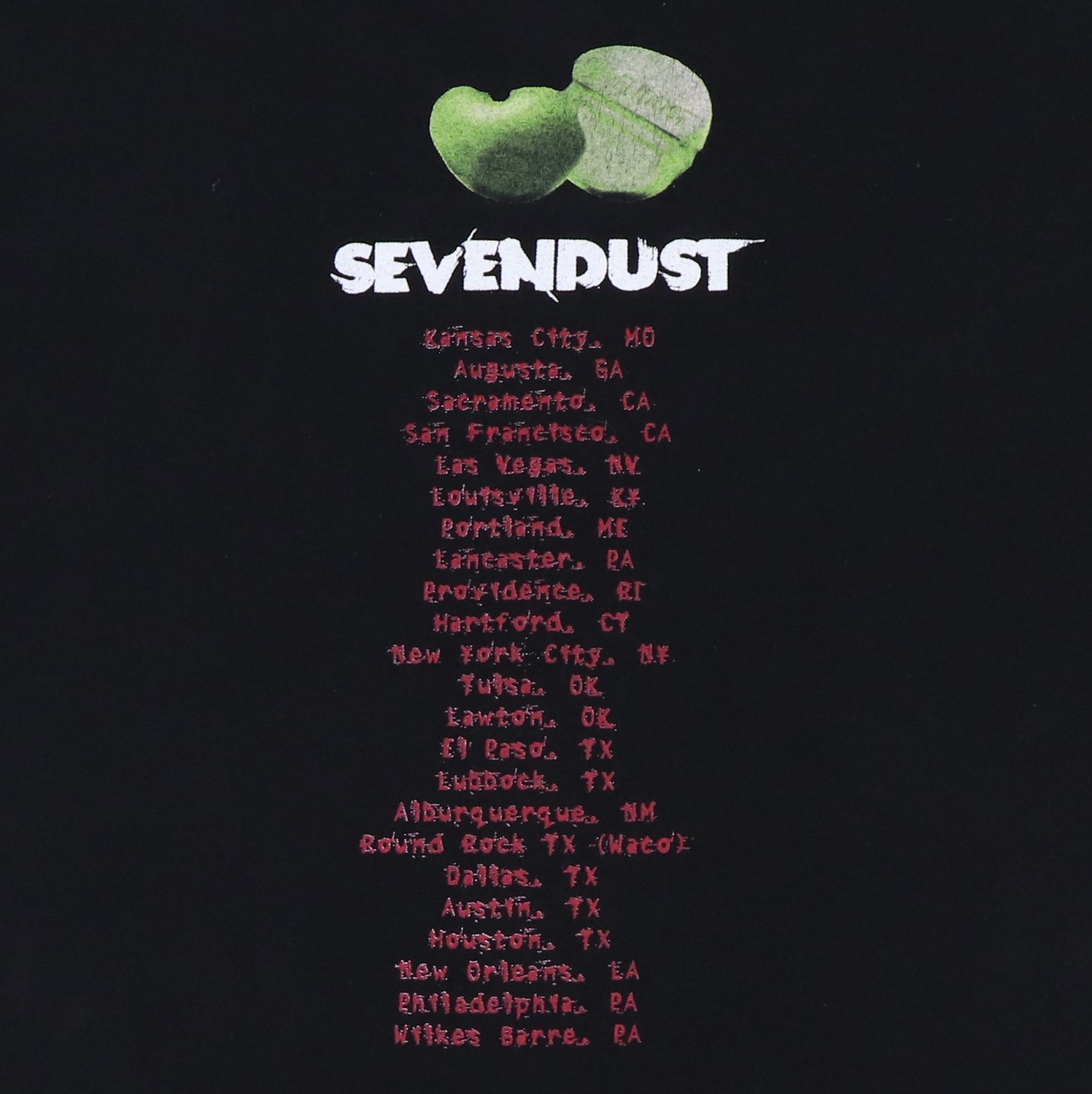 2001 Sevendust Animosity Tour Shirt