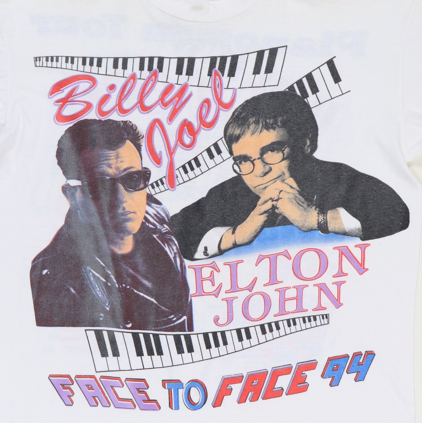 1994 Billy Joel Elton John Tour Shirt WyCo Vintage