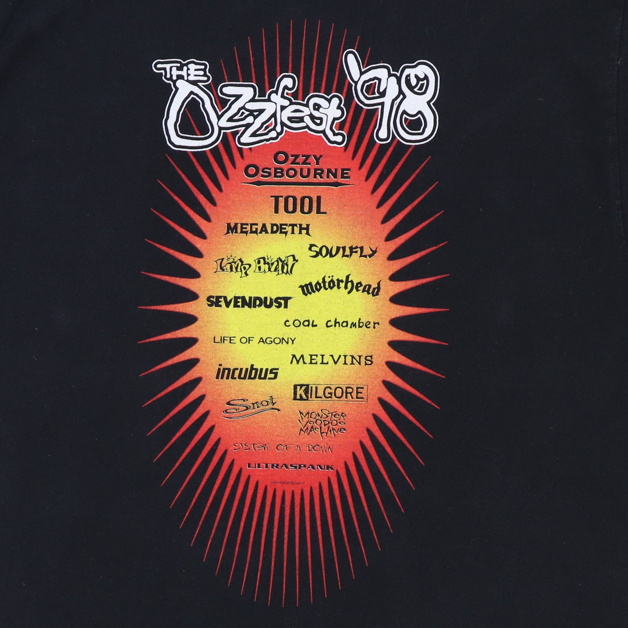 1998 Ozzy Osbourne Ozzfest Tour Shirt – WyCo Vintage