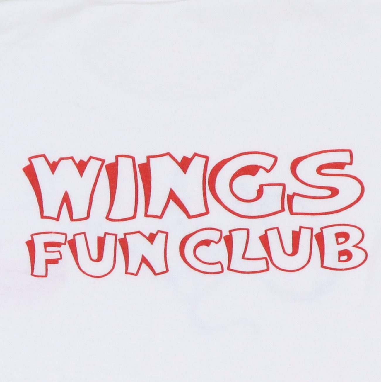 1970s Paul McCartney Wings Fan Club Sandwich Shirt