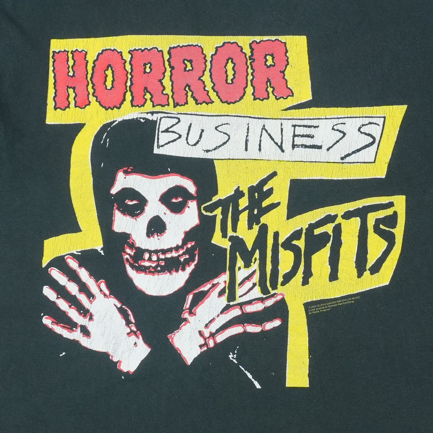 2005 The Misfits Horror Business Shirt Detail