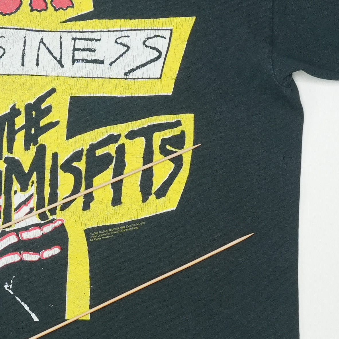 2005 The Misfits Horror Business Shirt Detail