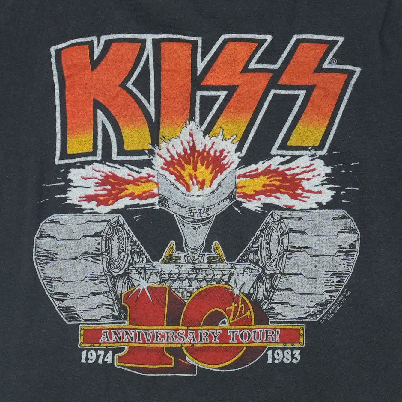 1982 Kiss Creatues Of The Night Tour Shirt