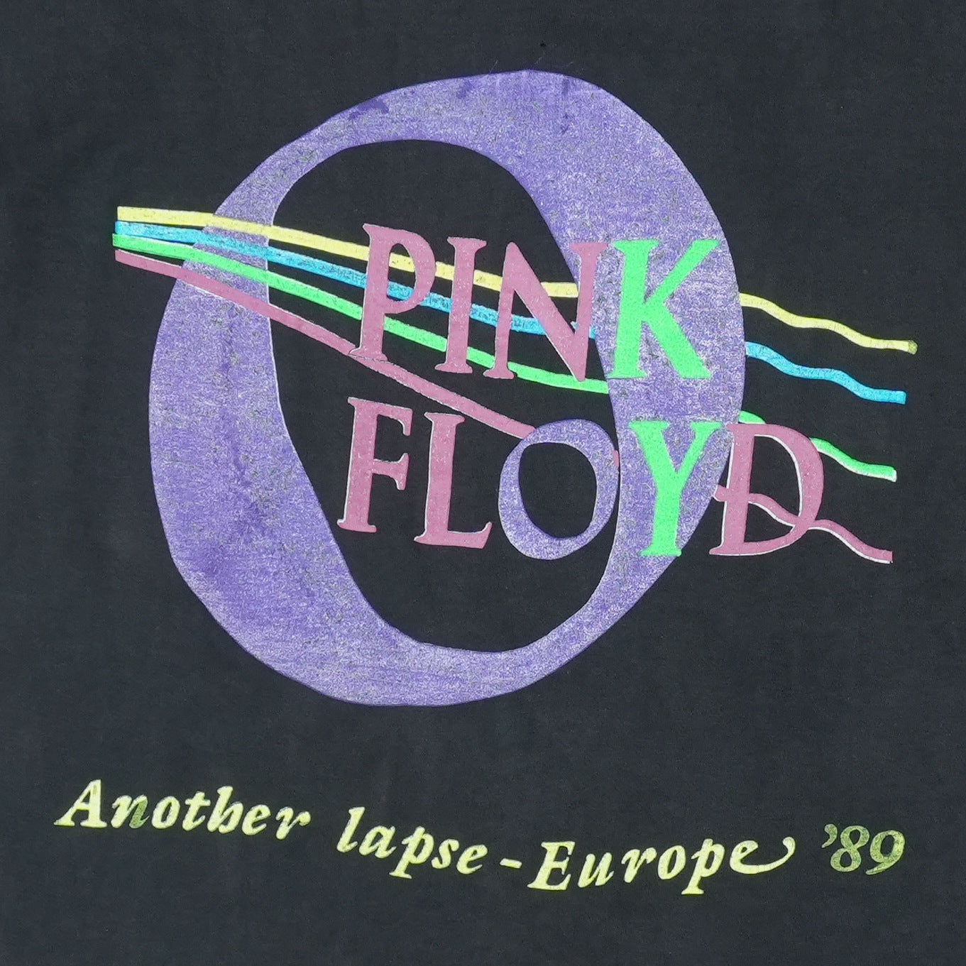 1989 Pink Floyd Momentary Lapse Of Reason Tour shirt Detail