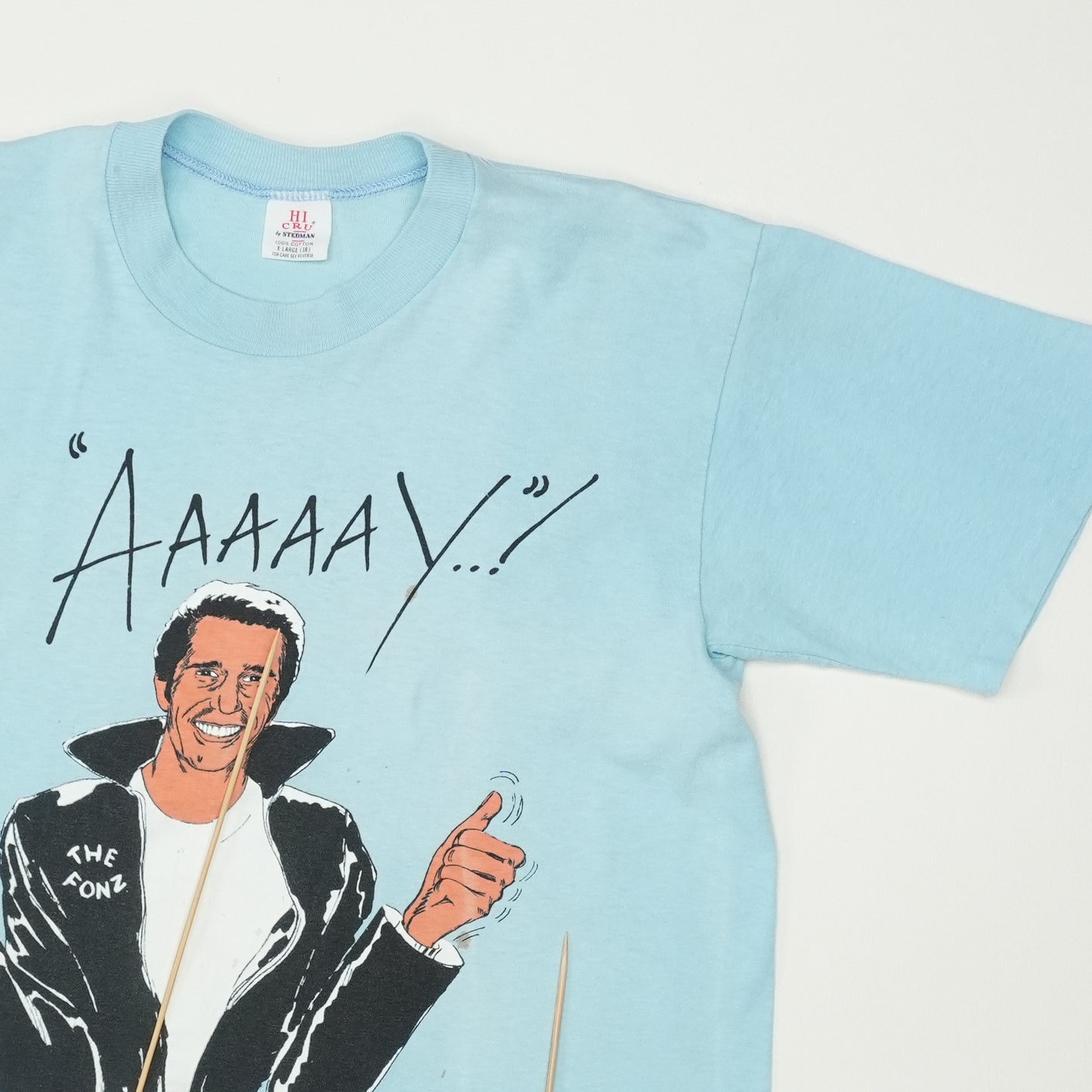 1976 Happy Days Fonzie Shirt Detail