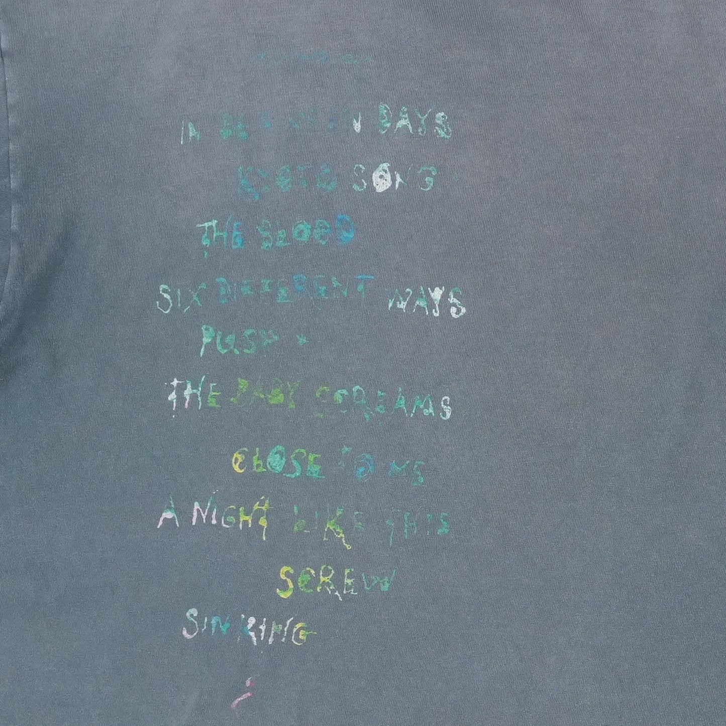 2005 The Cure Head On A Door Shirt Detail