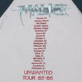 1985 Malice Unwanted Tour Jersey Shirt Detail