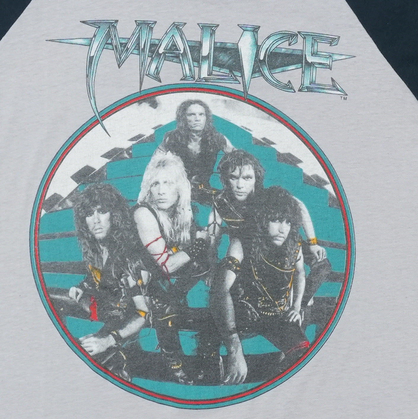 1985 Malice Unwanted Tour Jersey Shirt Detail