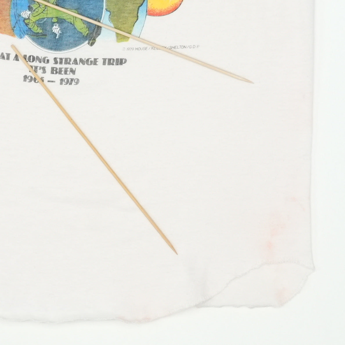 1979 Grateful Dead Long Strange Trip Jersey Shirt Detail