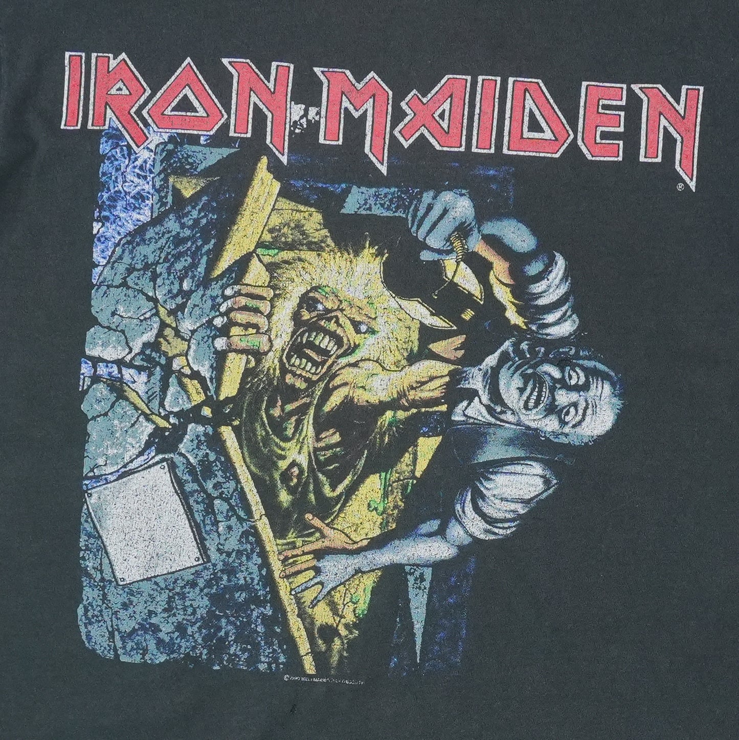 1990 Iron Maiden No Prayer On The Road Shirt Detail