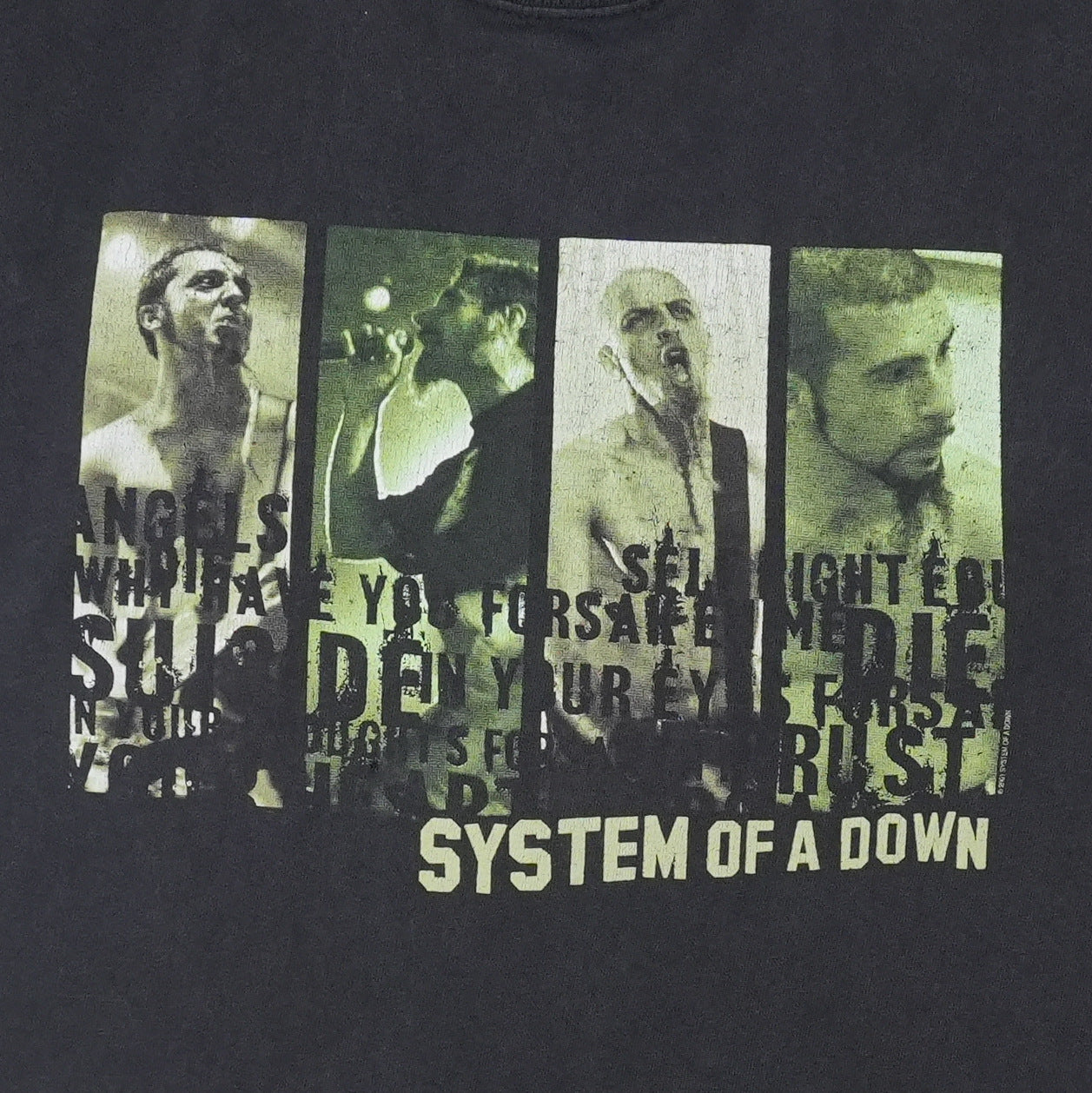2001 System Of A Down Shirt Detail