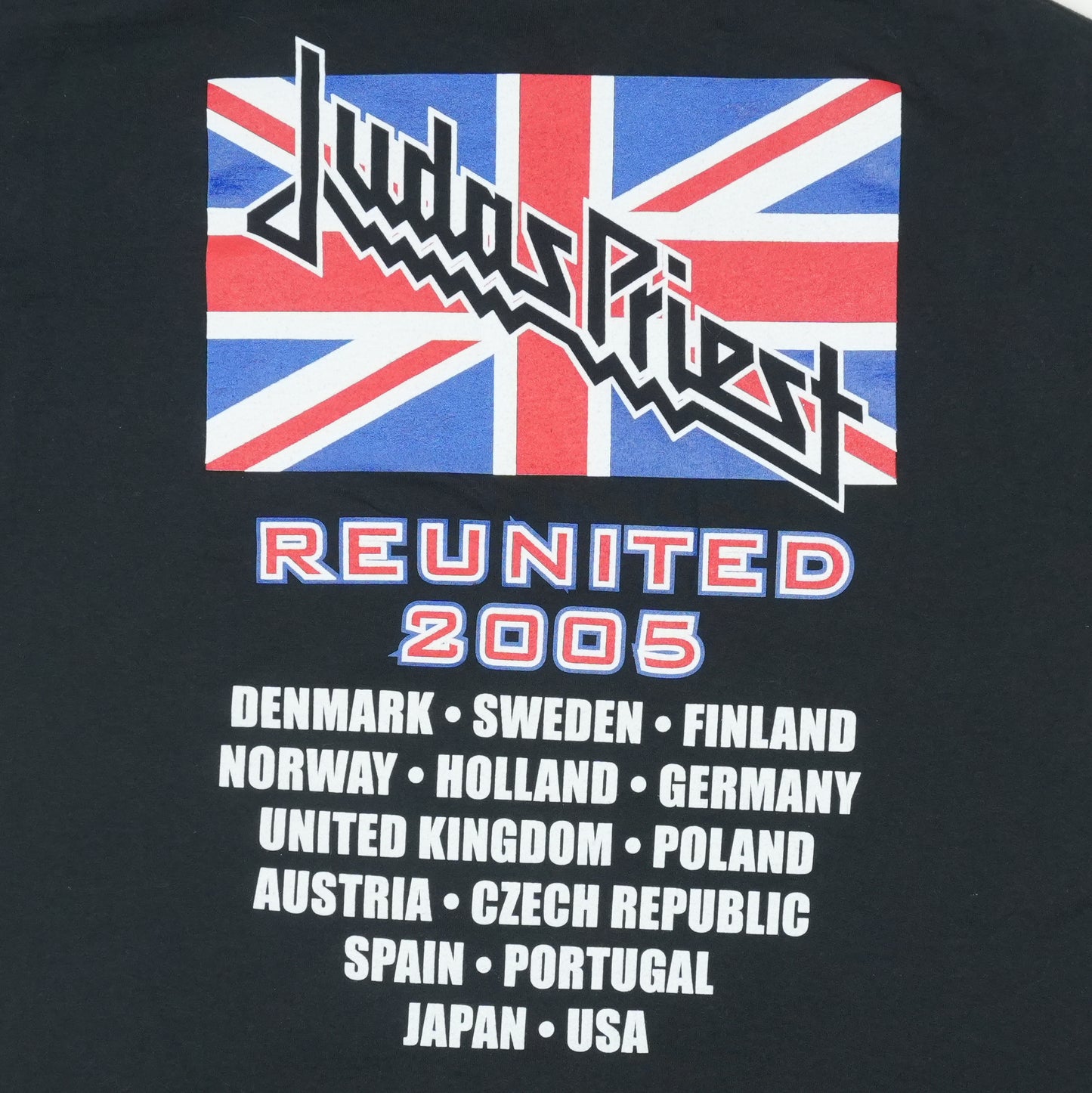 2005 Judas Priest Reunited Tour Shirt Detail