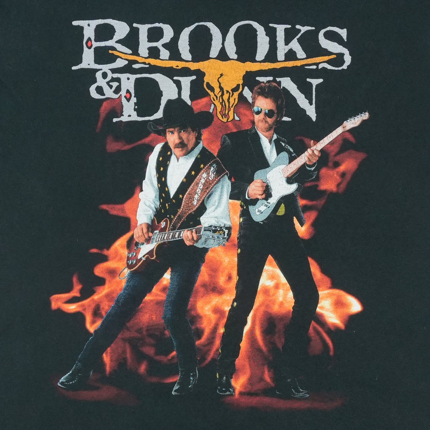 1990s Brooks & Dunn Electric Rodeo Shirt Detail