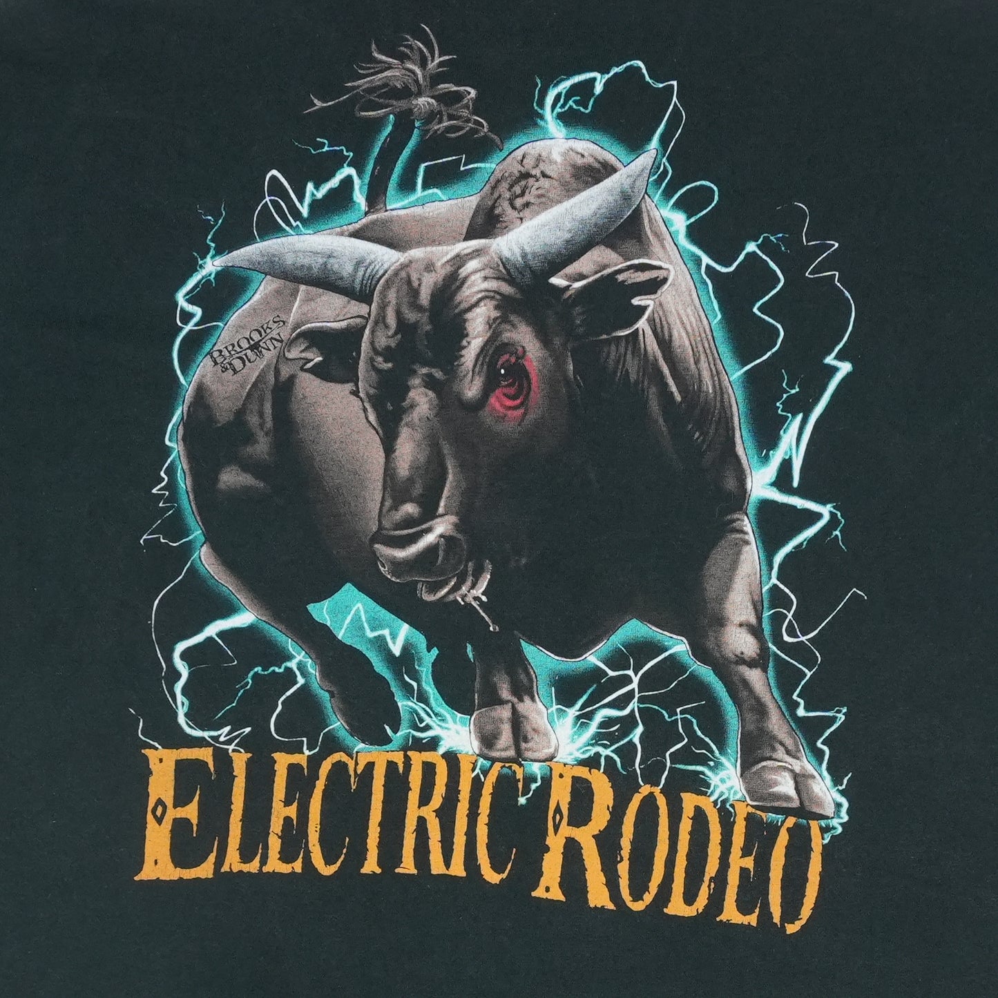 1990s Brooks & Dunn Electric Rodeo Shirt Detail