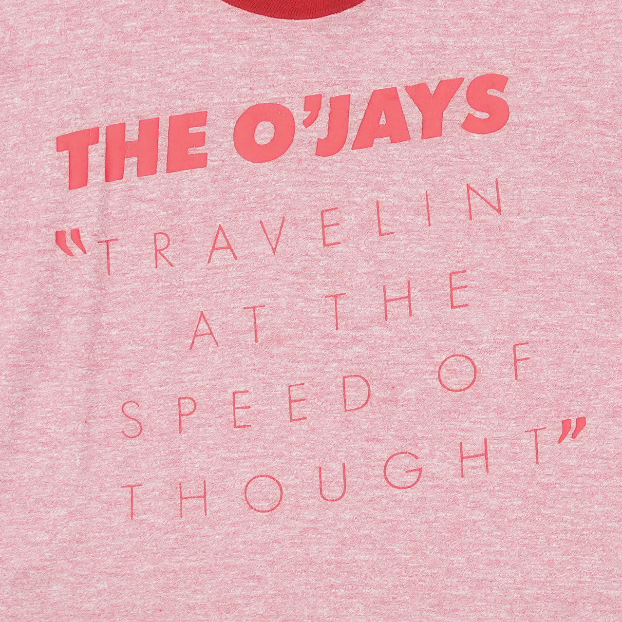 1977 The O'Jays Travelin At The Speed Of Thought Shirt Detail