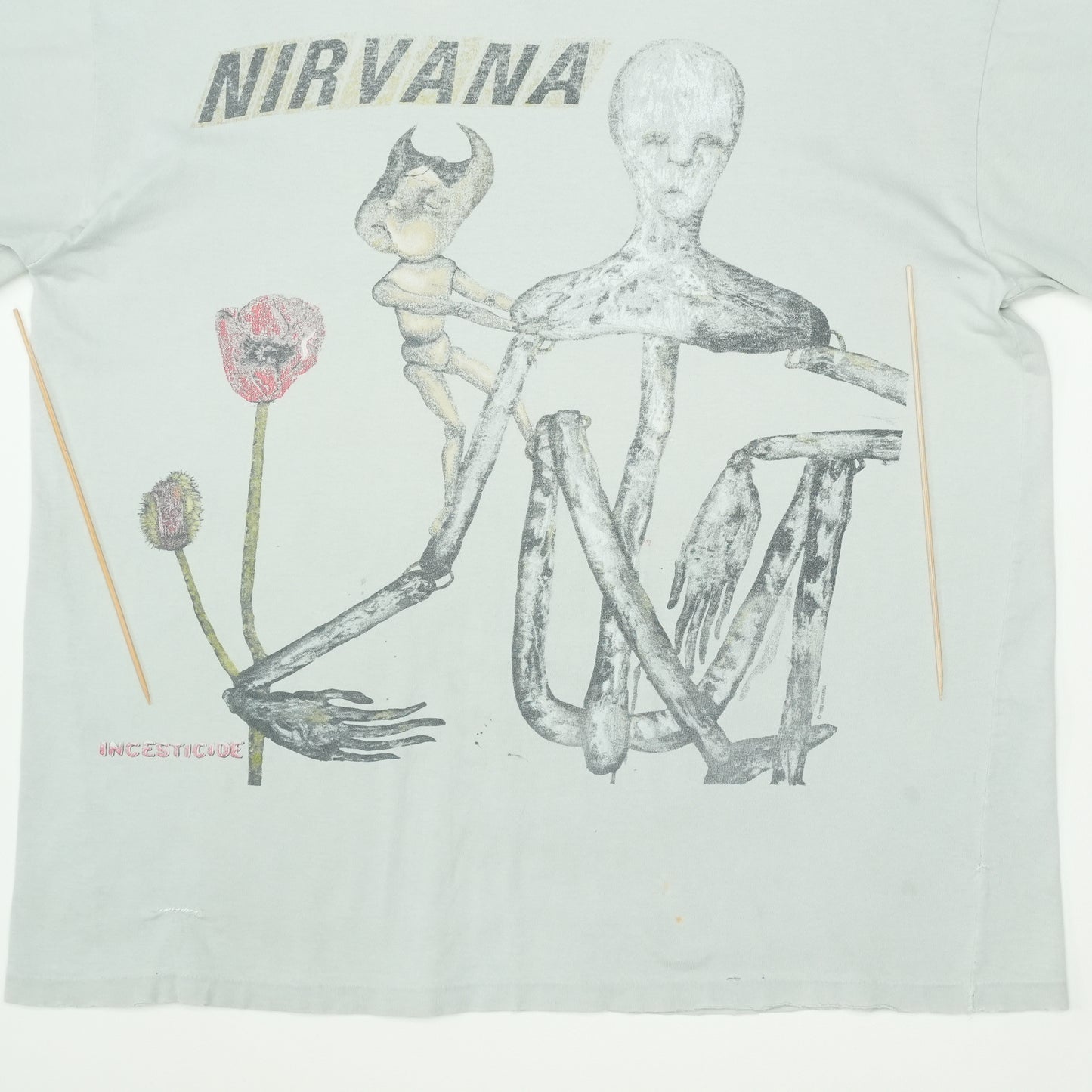 1993 Nirvana Incesticide Shirt Detail